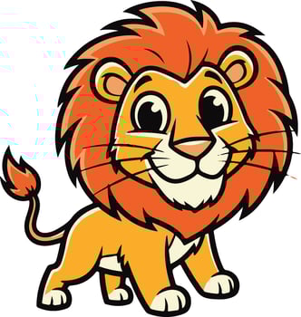 Lion clip art vector