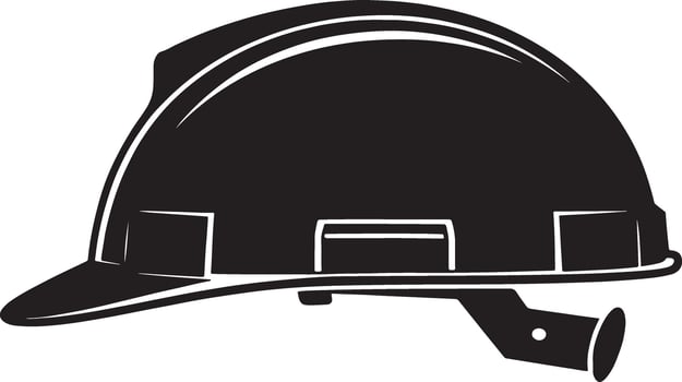 Safety Hard Hat Icon Construction, Worker, Protection, Helmet, Headgear vector
