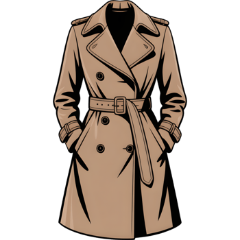 Khaki Trench Coat png