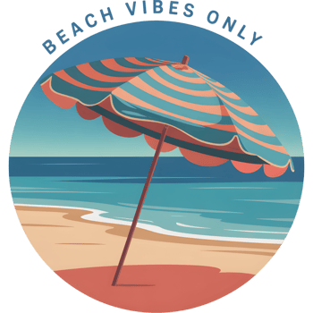 Beach Vibes Only Circular Design png