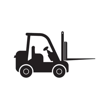 forklift illustration icon vector
