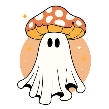 A cartoon mushroom with a hat on it png