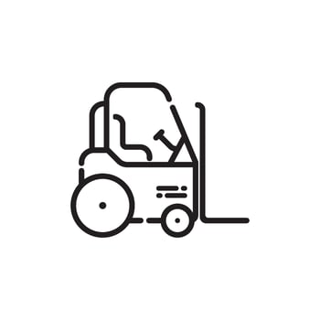 forklift element icon vector