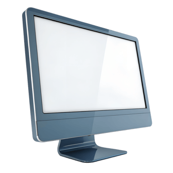 A computer monitor with a blank screen png