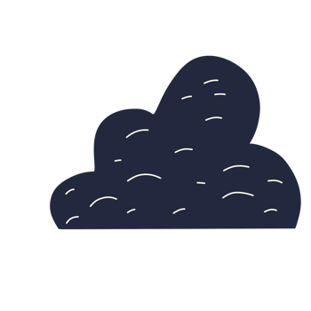 Black cloud silhouette png