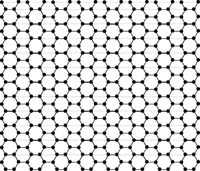 graphene lattice atomic pro vector