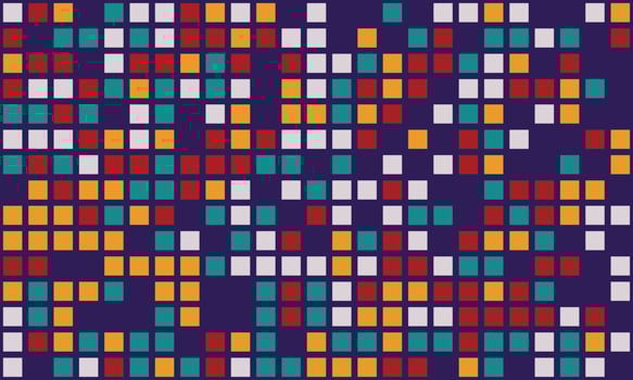 Abstract geometric mosaic pattern. Vibrant, colorful squares create a dynamic texture perfect for website backgrounds, presentations, or textile designs. vector