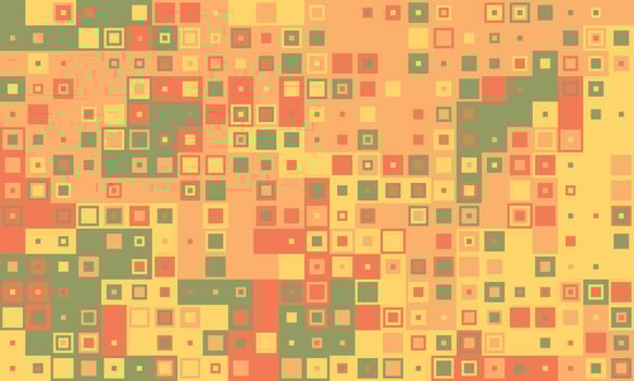 Abstract background of colorful squares in warm tones. Perfect for website banners, presentations, or any design needing a modern, geometric feel. vector