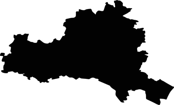 Korneuburg Austria silhouette map vector