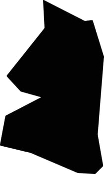 Kosti Sudan silhouette map vector