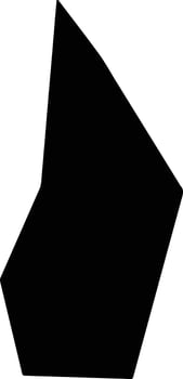 Kpomasse Benin silhouette map vector