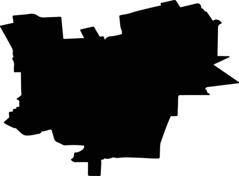 Krasnokutsky Russia silhouette map vector