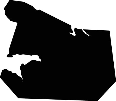 Krasnoperekopsk Ukraine silhouette map vector