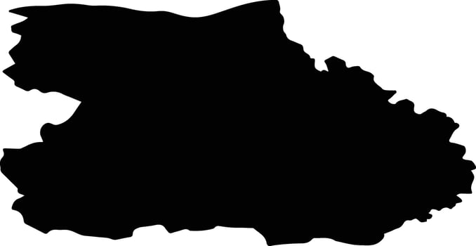Krasnoznamensky District Russia silhouette map vector