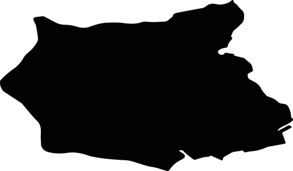 Krustpils pag Latvia silhouette map vector