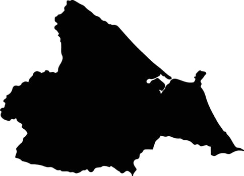 Ky Anh Vietnam silhouette map vector