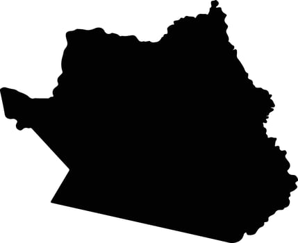 La Campa Honduras silhouette map vector