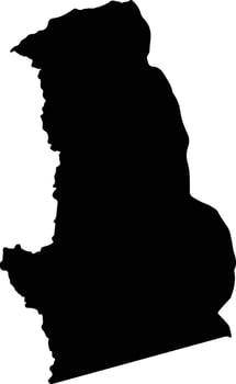 La Guadalupe Colombia silhouette map vector