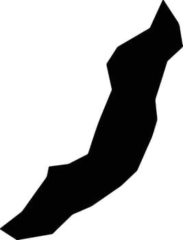 La Reforma Guatemala silhouette map vector