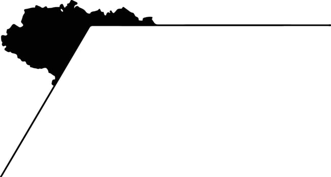 La Trinitaria Mexico silhouette map vector