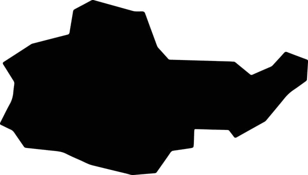 Lagoa Formosa Brazil silhouette map vector