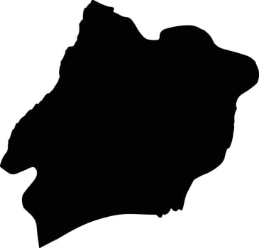 Lamduan Thailand silhouette map vector