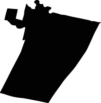 LARGU Romania silhouette map vector