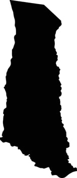 Las Mercedes Venezuela silhouette map vector