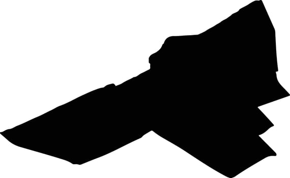 Lelystad Netherlands silhouette map vector