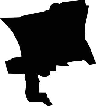 Lerma Mexico silhouette map vector