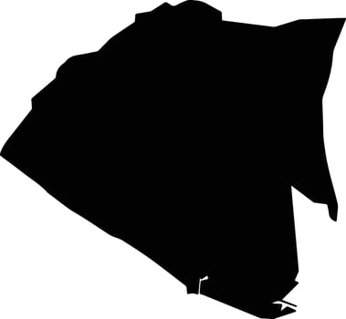 Linyuan Taiwan silhouette map vector