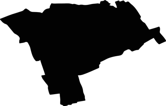 LIPOVAT Romania silhouette map vector