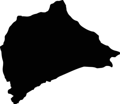 Londuimbale Angola silhouette map vector