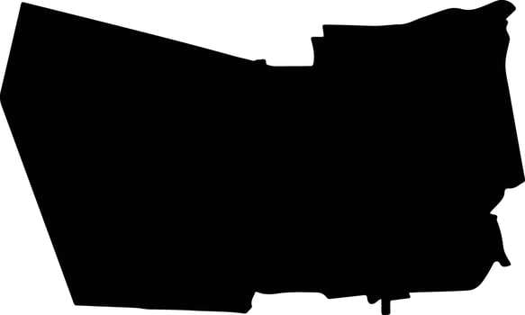 Loon op Zand Netherlands silhouette map vector