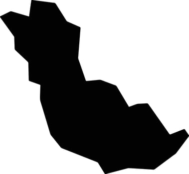 Lorena Brazil silhouette map vector