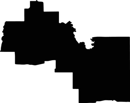Loxton Waikerie Australia silhouette map vector