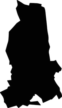 Luderitz Namibia silhouette map vector