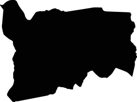 Luruaco Colombia silhouette map vector