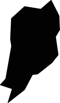 Macaubal Brazil silhouette map vector