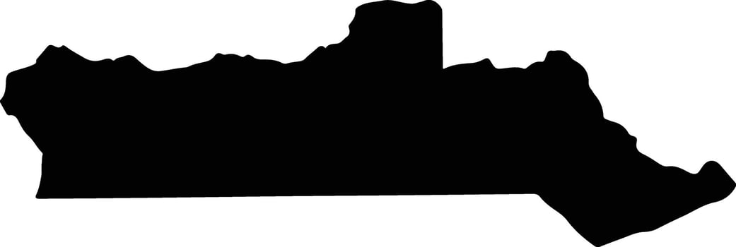 Malai Cambodia silhouette map vector