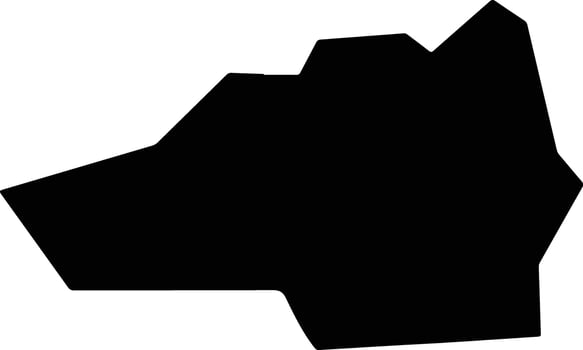 Mamdi Chad silhouette map vector