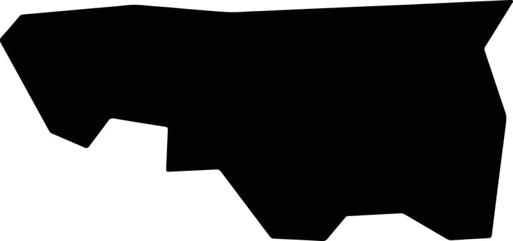 Mandres Lefkosias Cyprus silhouette map vector