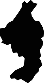 Mangueirinha Brazil silhouette map vector