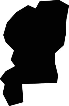 Marianao Cuba silhouette map vector