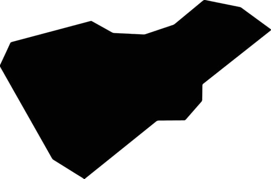 Mariposa United States silhouette map vector