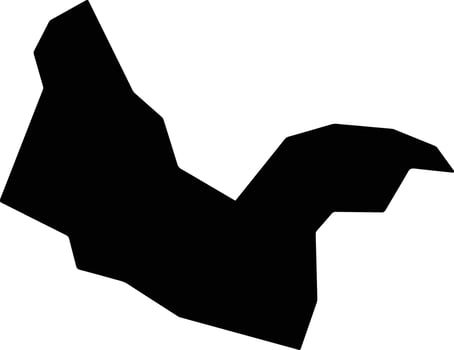 Matutina Brazil silhouette map vector