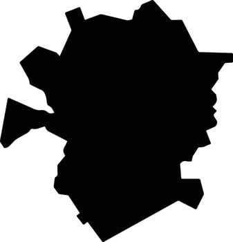 Mavoko Kenya silhouette map vector