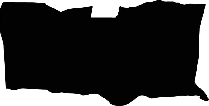 Mayor Martinez Paraguay silhouette map vector