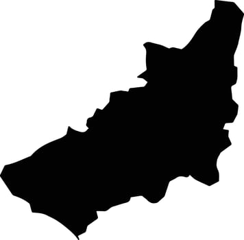 Mele Vanuatu silhouette map vector