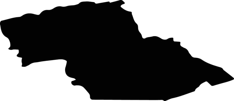 MELINESTI Romania silhouette map vector
